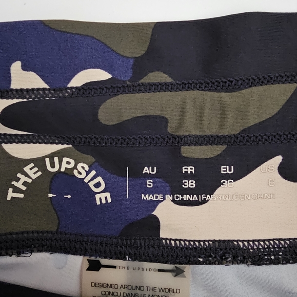 The Upside Heritage Camo Midi Pant Size 6 Athletic Leggings Drawstring Waist - Picture 3 of 10